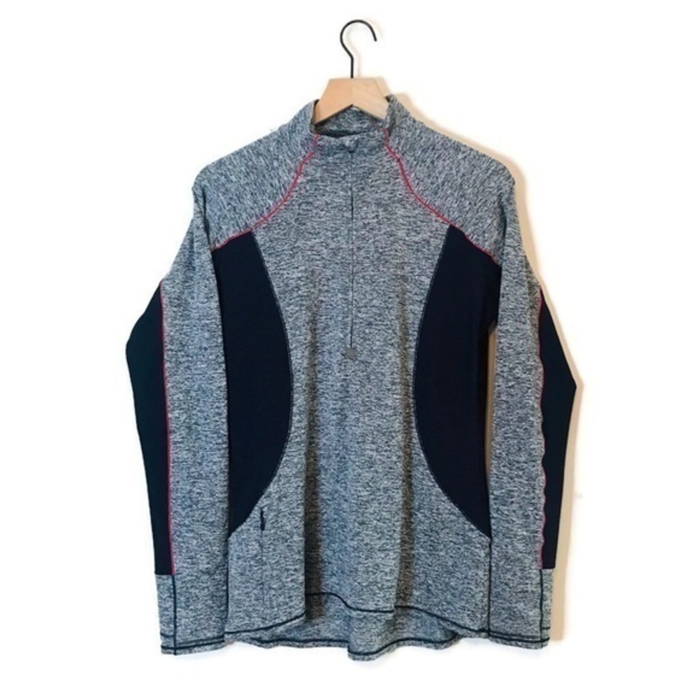 Athleta Running Wild Colorblock Half Zip Pullover Jacket Women’s size Medium
